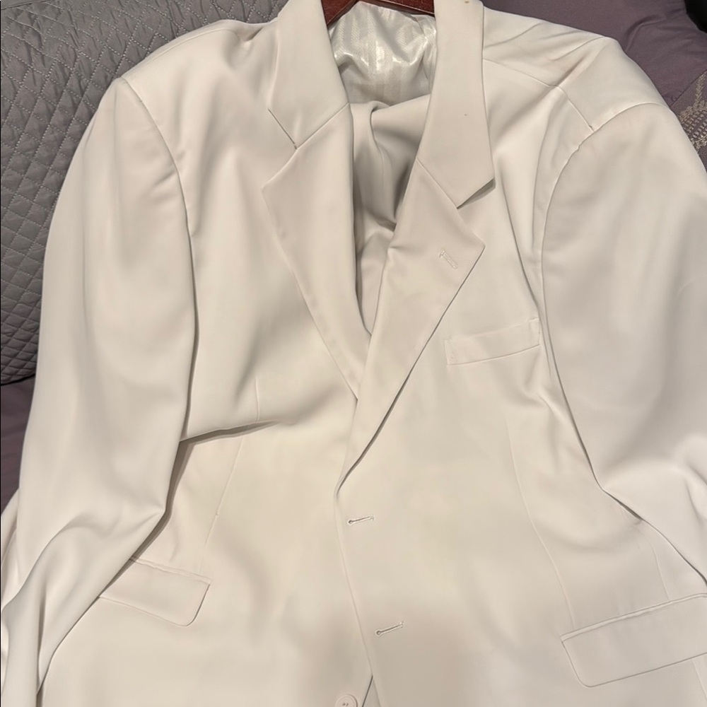 Elegant White Men's Blazer 3 piece